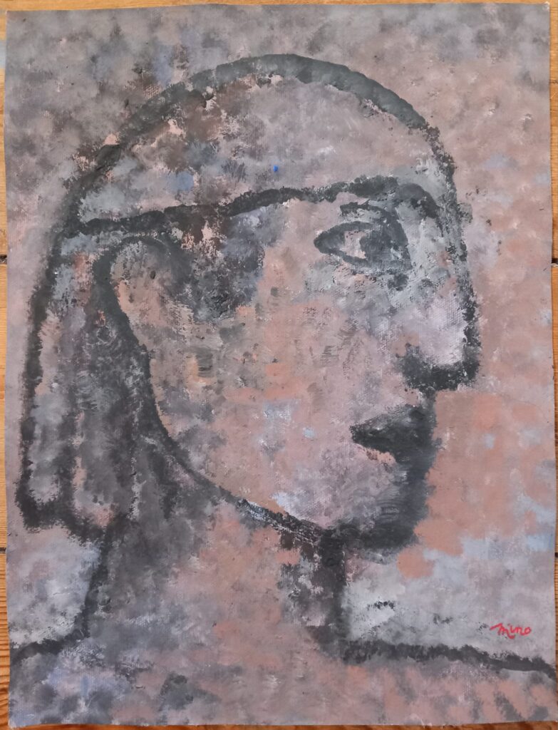 le clown huile sur toile 2